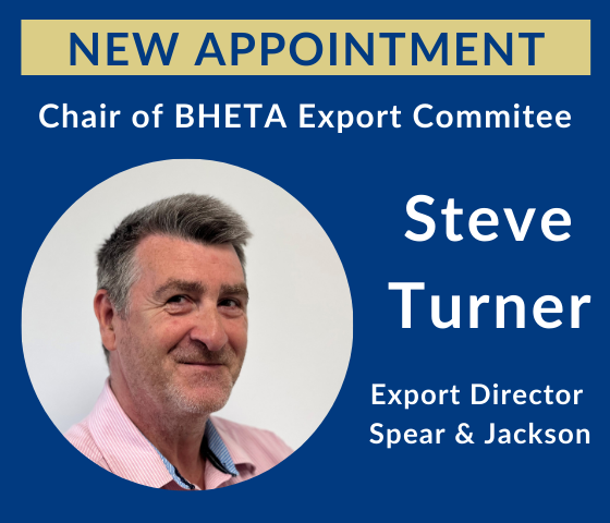 Steve Turner appointed chair of BHETA Export Committee